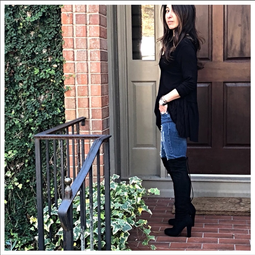 ✨LAST ONES✨Black over the knee boots - Picture 7 of 8